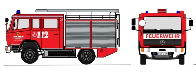 Loewe 4061 - H0 - MB 917 - LF8/6 FW Aachen
